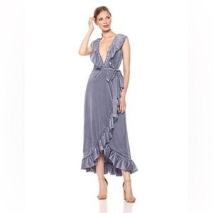MISA EVE DRESS BLUE
